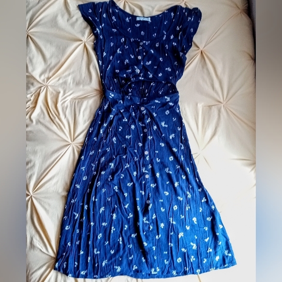 Blue Cottage Dress - Picture 1 of 5